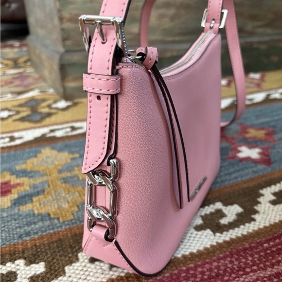 Michael Kors Laney Crossbody Bag Primrose Pink Silver tone - Picture 2 of 6